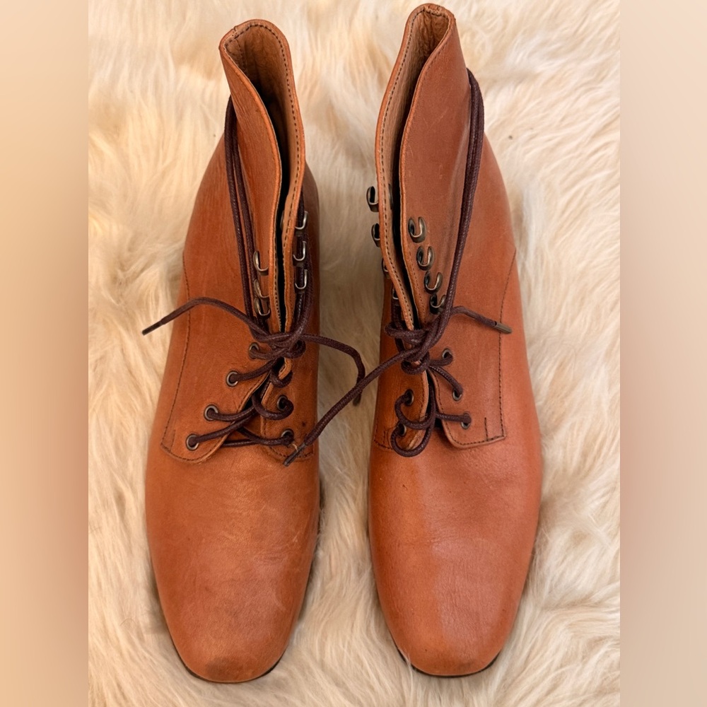 Christy Dawn Dawn Lace Up Boot Camel 10M
